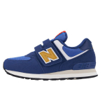 New Balance 574 Takjakinnitusega V&auml;ikelaste &Ouml;&ouml;taeva Kuldne Sulam Laste Tennised Sinised PV574HBG 28