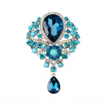 Naiste luksuslik pisaratilga ripats rhinestone pulmakokteili prosspin&otilde;el &scaron;ampanjav&auml;rvi