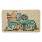 Lihav&otilde;ttej&auml;nku dekoratiivne p&otilde;randamatt, k&uuml;&uuml;liku mustriga niiskuskindel esiuks, libisemiskindel pestav tervitusmatt B