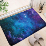 1 tk Galaxy Outer Space Stars sky K&ouml;&ouml;gimatt Pehme paksendatud k&ouml;&ouml;gimatt Veekindel libisemiskindel &otilde;likindel p&otilde;randamatt, jooksjavaip 40*60cm