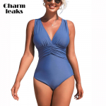 CHARMLEAKS &Uuml;heosaline naiste ujumistrikoo V kraega ujumiskost&uuml;&uuml;m Seksikas Monokini ujumisriided S-XL S