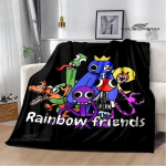 M&auml;ng Rainbow Friends Cartoon tr&uuml;kitud tekid Soe Flange tekk Piknikutekk vooditekid voodivoodrid s&uuml;nnip&auml;evakingitus 75cm x 90cm