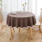&Uuml;hev&auml;rviline &uuml;mmargune laudlina pitsist puuvillasest linasest laudlinast pulmade s&ouml;&ouml;gilaua teelaua kate Round Diameter 140cm
