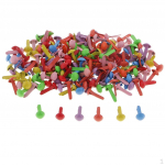 200 tk miniatuursed dekoratiivsed &uuml;mmarguse peaga l&otilde;hestatud n&ouml;&ouml;pn&otilde;elad metallist kinnitusdetailid k&auml;sit&ouml;&ouml;kontorisse