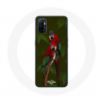 Oppo A53 Pionus Parrot Case punane