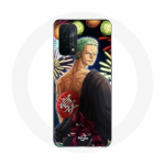 &Uuml;mbris Oppo A54 5G One Piece Merry Christmas Zoro Anime Manga jaoks