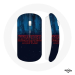Juhtmeta hiir Stranger Things logo sinine taust alates 2. hooajast