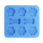 Kassi jalaj&auml;lg silikoonvorm koogivormid luu kuju k&uuml;psis Fondant vorm 3D DIY kassik&auml;pp k&uuml;psetusn&otilde;ud vormid k&uuml;psetustarvikud sinine