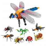KAZI telliskivist m&auml;nguasjad Big Mantis loomamudel MOC ehitusklotsid Dragonfly laste kokkupaneku m&auml;nguasi s&uuml;nnip&auml;evakingitus