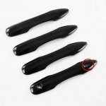 4x Toyota Yaris Cross Hybrid 2022 2023 XP210 kleebised l&auml;ikivad mustad auto uksek&auml;epideme katte trimmimise tarvikud 1 Keyless Entry