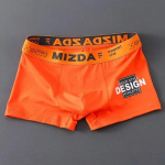 Mehed Sport Bokserid Alusp&uuml;ksid Aluspesu Valge ML XL XXL Kirjad lairiba Puuvill Hingav mood Fitness M oranž