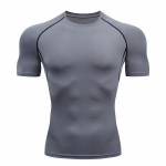 Meeste kompressioons&auml;rgid Athletic Quick Dry Hingavad l&ouml;&ouml;bekaitse Athletic Tight Treeningtopid suvised M