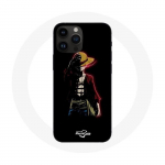 Coque pour Iphone 14 Pro One Piece Manga Anime Luffy Fond Noir - Maniacase