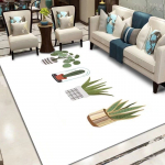 3D lillevaip kodu elutuppa magamistoa diivani uksemati sisekujundusala vaip libisemiskindel matt 80*160cm