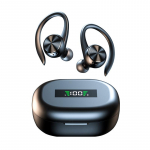 Spordi Bluetooth juhtmevabad k&otilde;rvaklapid mikrofoniga IPX5 veekindlad k&otilde;rvakonksud Bluetooth k&otilde;rvaklapid HiFi stereomuusika k&otilde;rvaklapid telefoni jaoks must
