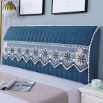 K&otilde;ikeh&otilde;lmav &uuml;lipehme sile tepitud peakate Paks sametist peatsi kate &uuml;hev&auml;rviline voodi seljaosa tolmukaitse kate 150CM