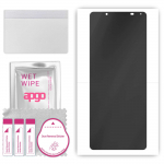 apgo Hydrogel Privacy Matte Screen Protector for Sony Xperia 1 V, Anti Spy, Hydrogel Film, Flexible, Soft TPU with positioning layer easy installation