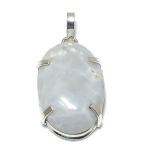 Natural Rainbow Moonstone Gemstone 925 Sterling Silver Pendant 1.89 u1p00