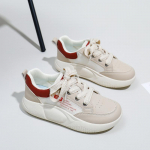 Naiste suvised vabaajajalatsid, libisemisvastased, mood, paelad, paksud platvormiga tossud, v&otilde;rgust hingavad jalutusjalatsid PU-nahast spordijalatsid, naiste jooksutossud 35 punane