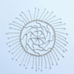 Faux Pearl ripatsiga peakett Vintage juukseaksessuaarid Rhinestone'i juuksekett Stage Performance peakatted