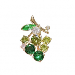 Naiste pross Lillekaunistus Roostevaba &Otilde;&otilde;nes Peen Vintage libisemisvastane Kulumiskindel mantel krae m&uuml;ts Sall Dekoratsioon Riided Pin R&otilde;ivas Ehted roheline