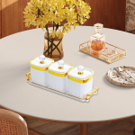 Eelroa serveerimisalus Vaagnad Jagatud kaussin&otilde;ud Maitseained Pudel Relish Korraldaja 3 Gird 31.5x9x12cm