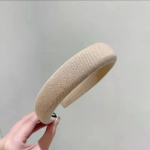 Moodne kohviv&auml;rvi peapael Vintage laia juukser&otilde;ngaga t&uuml;drukutele Pehme k&auml;snast elegantne peakate T&uuml;drukute naiste juuste aksessuaarid khaki