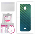 apgo Protective Skin Sticker for the back compatible with Nokia 6300 4G, Wrap Film, Foil, Vinyl - Pattern Carbon Chameleon CAKA1