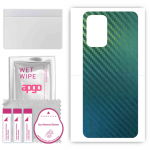 apgo Protective Skin Sticker for the back compatible with Realme Narzo 50i, Wrap Film, Foil, Vinyl - Pattern Carbon Chameleon CAKA1