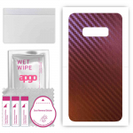 apgo skin sticker film foil vinyl for the BACK compatible with Samsung Galaxy S10e, scratch-resistant, easy to install - Carbon Chameleon CAKA5
