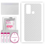 apgo Protective Skin Sticker for the back compatible with vivo Y50, Wrap Film, Foil, Vinyl - Pattern Transparent Carbon