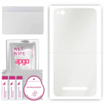 apgo Protective Skin Sticker for the back compatible with Xiaomi Redmi 4A, Wrap Film, Foil, Vinyl - Pattern Matte Transparent