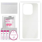 apgo Protective Skin Sticker for the back compatible with Tecno Pop 7 Pro, Wrap Film, Foil, Vinyl - Pattern Matte Transparent