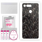apgo Protective Skin Sticker for the back compatible with Honor View 20 Honor V20, Wrap Film, Foil, Vinyl - Pattern Carbon Black Pixel