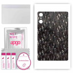 apgo Protective Skin Sticker for the back compatible with Umidigi A13 Tab, Wrap Film, Foil, Vinyl - Pattern Carbon Black Pixel