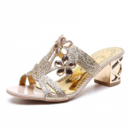 S&auml;delevast v&otilde;rgust naiste sandaalid Suvemood &otilde;ues Peep Toe vabaaja rannasussid Paksu kontsaga naiste sandaalid 34 beež