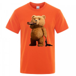 Armas Ted Bear Joogi&otilde;lu plakat Naljakas tr&uuml;kitud T-s&auml;rk Meeste Mood vabaaja l&uuml;hikeste varrukatega Avatud Oversize Tee T&auml;nava Hip Hopi Topid XXXL must