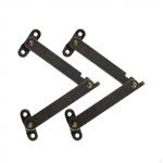 2 t&uuml;kki kaas kokkuklapitavad tugihinged kapp T&otilde;stke &uuml;les tugiposti rauast materjalist siibri hing puidule 145x31mm