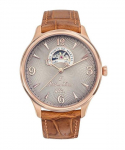 Mathey-Tissot Edmond Limited Edition nahast rihmaga avatud s&uuml;damekreemiga sihverplaadi automaatne MC1886CI meeste k&auml;ekell kreemikas
