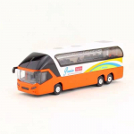 1/50 Kvaliteetne mitme tuulesignaaliga bussisulamist mudel, kingitused ja kollektsioonid lastele, survevalu ja valguse tagasit&otilde;mbamismudel 1/50-Size:19.5*6*4.5cm oranž