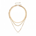 Suure koguse reisisuveniirid sulamist kingitused kuld/h&otilde;be punk l&uuml;hike kaelakee mitmekihiline kaelakee hiphop populaarne kuldne