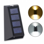 900LM kaunistus p&auml;ikeseenergia aiavalgustid RGB v&auml;rvi muutev veekindel seinalamp j&otilde;ulukinke p&auml;ikesevalgusti k&otilde;nniteede tara treppidele Two colors-800LM