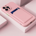 Xiaomi Redmi Note 13s 13 12s 12 11s 11 Pro Pro+ Poco X6 Pro 12C 13C koos rahakotiklambriga kaardihoidjaga P&otilde;rutuskindel pehmest silikoonist telefoni&uuml;mbrise kate Redmi Note 10 10s 4G roosa