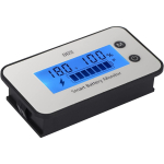 IPX7 aku mahutavusmonitor, DC 7&ndash;100 V aku protsendi tester 12 V 24 V 36 V 48 V LCD-ekraan autos&otilde;iduki meres&otilde;idukite haagissuvila aku v&otilde;imsuse indikaatorpaneel 6.4*3.6*1.53cm valge