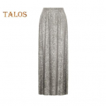 Naiste Maxi seelik Elastne k&otilde;rge v&ouml;&ouml;kohaga l&auml;ikiv litrid pikk seelik T&auml;nava stiilis lahtine seelik &ouml;&ouml;klubi lava-show seelik S h&otilde;be