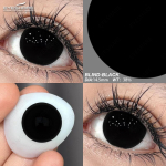 AMARA 2tk Halloweeni v&auml;rvilised kontaktl&auml;&auml;tsed Anime Cosplay silmal&auml;&auml;tsed mitmev&auml;rvilised l&auml;&auml;tsed l&auml;&auml;tsed valged mustad punased l&auml;&auml;tsed BLIND-BLACK