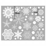 J&otilde;ulud 37tk Glitter Snowflake Clings Aknakile Klaaskleebis Staatiline kleebis