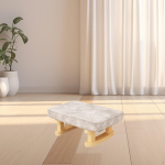 Mugav puidust jalatugi kodukontoris l&otilde;&otilde;gastumiseks roheline