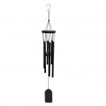 Must tuulekell 6 metalltoruga S-kujuline konks Natural Soothing Melody Garden Patio Square