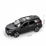 1/32 Nissan X-Trail miniatuurne survevalatud m&auml;nguauto mudel, heli- ja valgustusuksed, avatavad &otilde;ppekollektsiooni kingitus poisslapsele